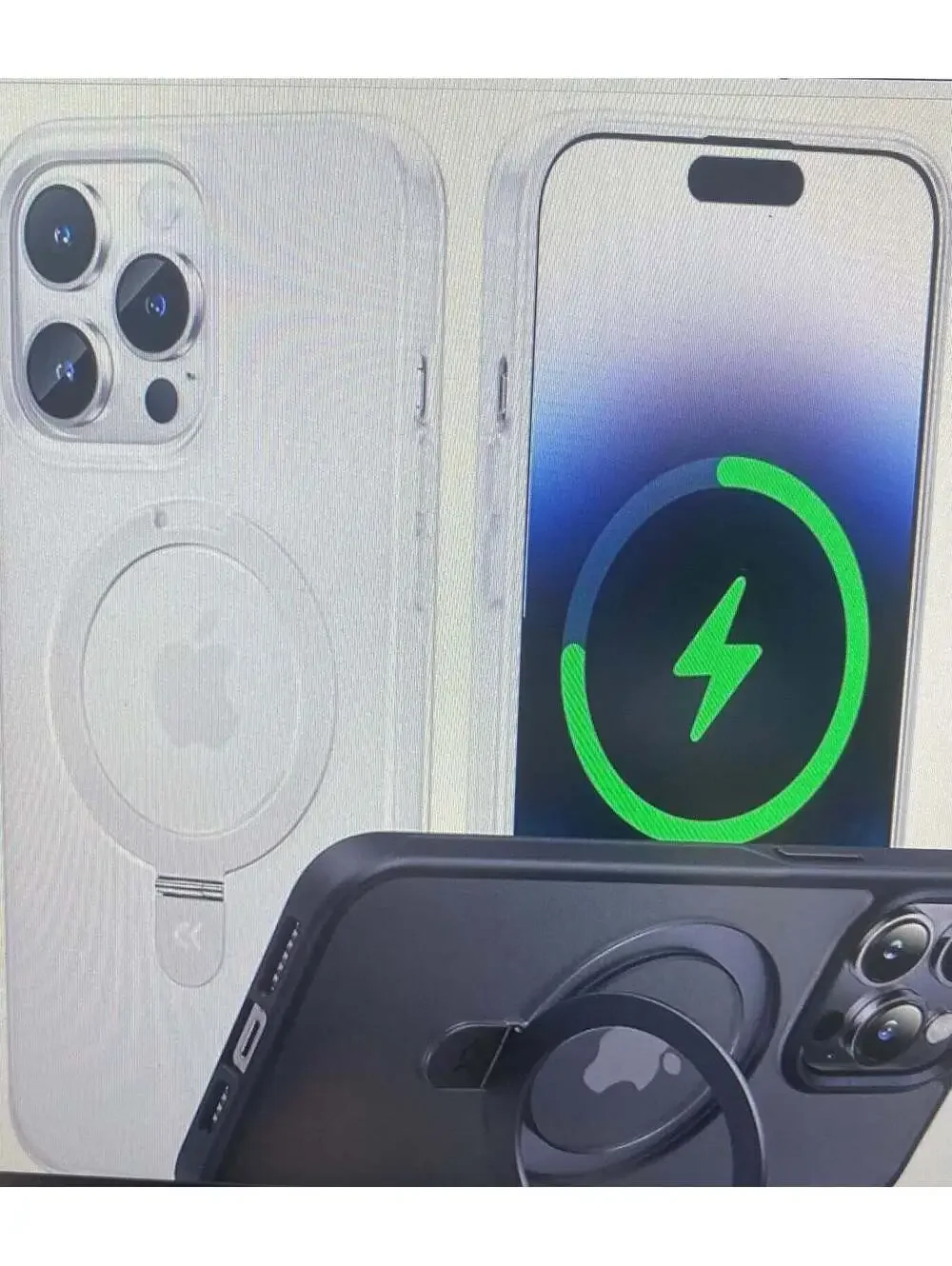 Casekoo Magicstand Case for iPhone 14 Pro Max Transparent